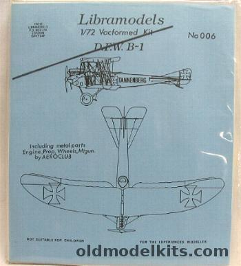 Libramodels 1/72 D.F.W. B-1, 006 plastic model kit